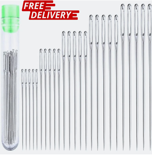 25pcs large eye sewing - 25pcs, needles