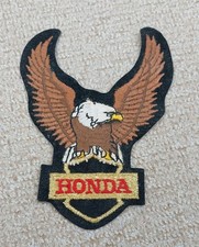 Honda Eagle Patch Cloth Badge Retro Vintage Biker Motorcycle