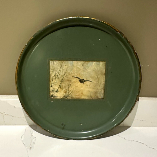 Vintage round green - 14”,