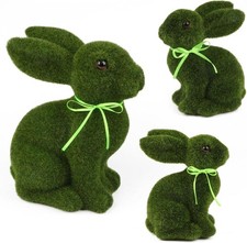 3PCS MOSS BUNNY EASTER DECOR