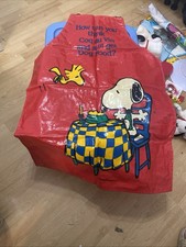 Vintage Collectors Snoopy PVC Apron
