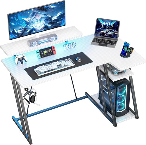 Homidec gaming desk with led - homidec,