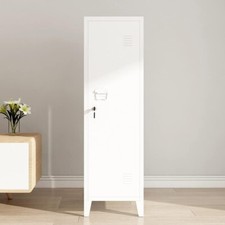 Panana Metal Locker Cabinet with 3 Compartments, 2 Colors, 38x38x137cm Steel Uni