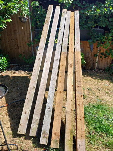 Treated softwood pine planks - treated,