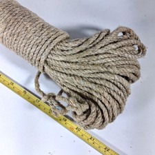 Large Skein of Unused Vintage Hemp (?) Rope.  5mm diameter. Estimated 100m long.