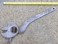  Cranked Adjustable 12” Wrench Spanner marked MAJELLA