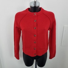 M&S  Ladies Cardigan Red Lambs
