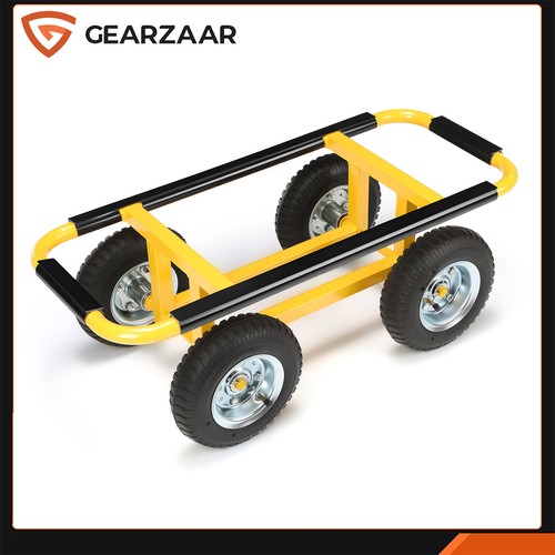 Yellow metal trolley - trolley, with