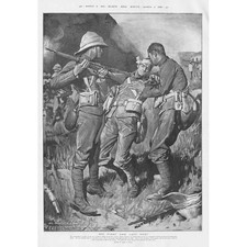 BOER WAR Scene with Lancashire