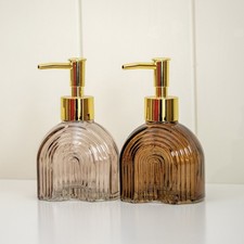 250ml Ribbed Arch Glass Soap