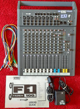 Soundcraft Spirit Folio F1 Fader100 Analogue Mixer+power supply/userguide/cables