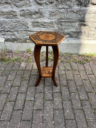Vintage wooden plant stand - vintage,
