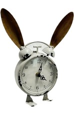 Vintage Bunny Ear Alarm Clock