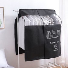 Clear Clothes Rail Cover Hanging Garment Coat Hanger Rack Storage Protector NEW