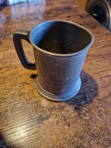Antique english pewter tankard - english,