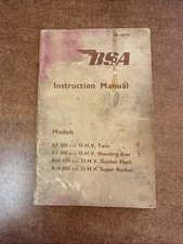 VINTAGE BSA ROCKET GOLD STAR