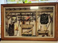 Unusual Presentation Case of Golfing Memorabilia Minitures. Golf Memorabilia