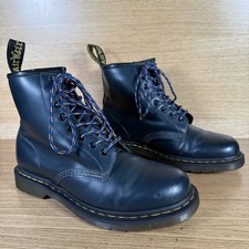 Dr Martens Docs Men’s Ankle Boots ‘Petrol Navy’ 8-Eye Smooth Leather - Size 8 UK
