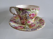 Vintage Grimwades Royal Winton Chintz Floral Summertime Cup And saucer