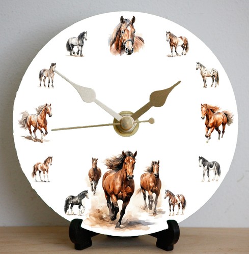 Horse clock diy 12cm - diy,