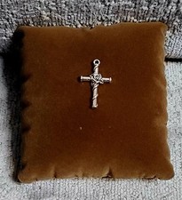 Crucifix Cross small stainless steel  Pendant charm  Jesus Small 🇬🇧 SELLER 