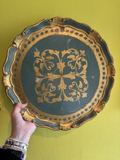 Vintage Tray Italian Gold Leaf