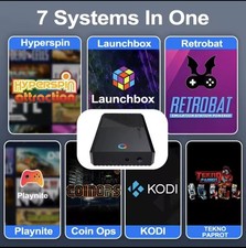 Retro Gaming Hyperspin 14TB HDD Launchbox Retrobat Playnite Coinops Tekno Parrot