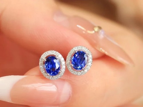 Oval cut natural blue - oval,