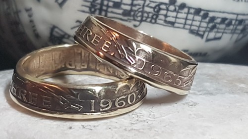 Coin ring crafted from - ,