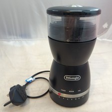 Electric Coffee Grinder Delonghi KG49 Black Coffee Bean Mill 170w UK Plug