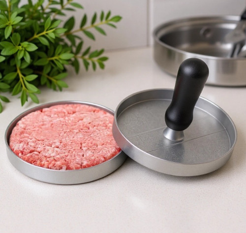Round stainless steel - stainless, burger