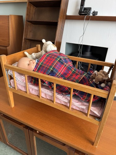 Toy cot wooden hand made - cot,