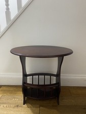 Vintage JYW Oval Mahogany Teak