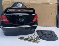 Motorcycle Heavy Duty Trunk Lock Tour Pack Box Case W/ Tail Light + W/Backrest