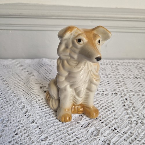 Vintage rough collie dog - rough,