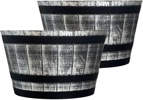 Traders half barrel planter - sg,