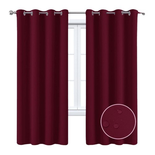 1pcs blackout curtains - 1pcs, eyelet