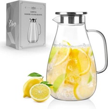 2.2L Glass Water Jug Pitcher