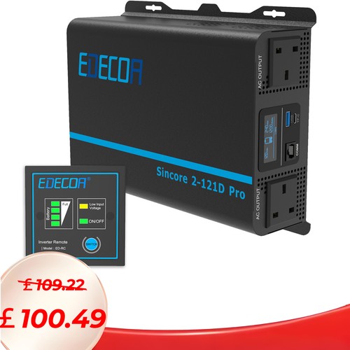 Edecoa power inverter 12v - edecoa,