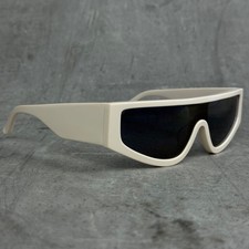 LINDA FARROW x MAGDA BUTRYM Cream Sport Sunglasses