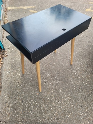 Habitat black desk with - black,