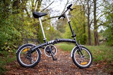 Pyramid Folding Bike  6 Shimano gears  16' wheels' bicycle  fold up v-brakes