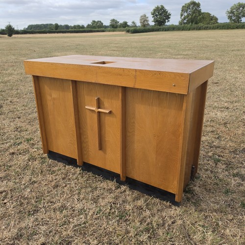 Oak preaching pulpit - preaching, podium