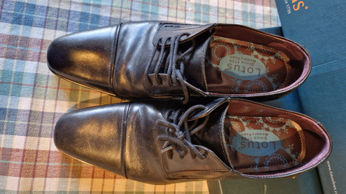 Mens black leather - black, shoes