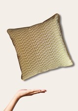 Giacomo by Studio G Cushion Cover 45x45cm Olive, Velvet Reverse, Handmade & New