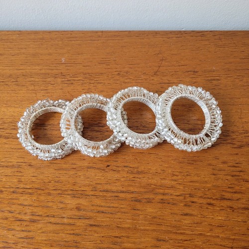 Vintage napkin rings silver - rings,