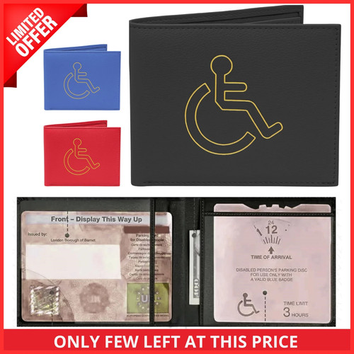 Soft leather disabled - disabled, blue