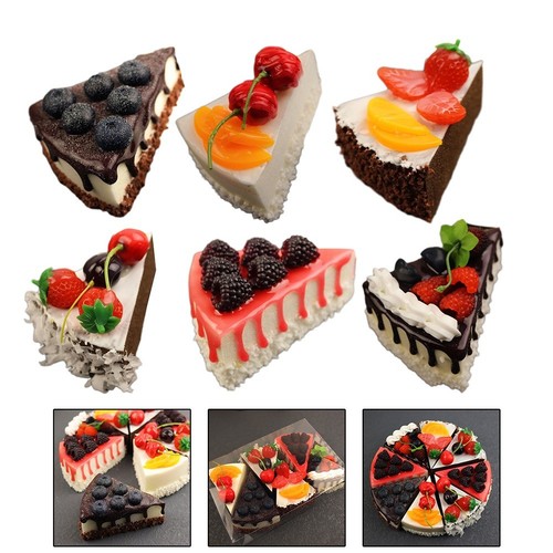 Realistic fake slice cake - realistic,