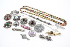 Scottish Celtic Jewellery St Justins Miracle Stone Set Cross Thistle x 18