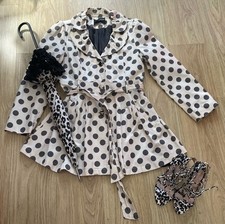 CREAM BLACK POLKA DOT MAC SIZE